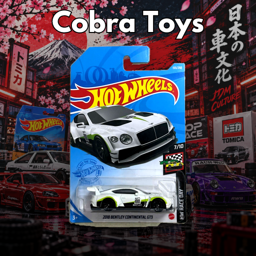 2018 BENTLEY CONTINENTAL GT3 - GTC29 - Cobra Toys - Hot Wheels - Xe mô hình tỉ lệ 1:64