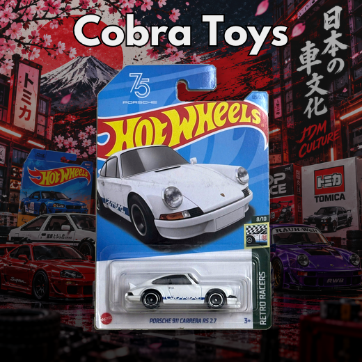 PORSCHE 911 CARRERA RS 2.7 - HKG42 - Cobra Toys - Hot Wheels - Xe mô hình tỉ lệ 1:64