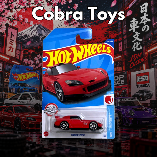 HONDA S2000 - HHF45 - Cobra Toys - Hot Wheels - Xe mô hình tỉ lệ 1:64