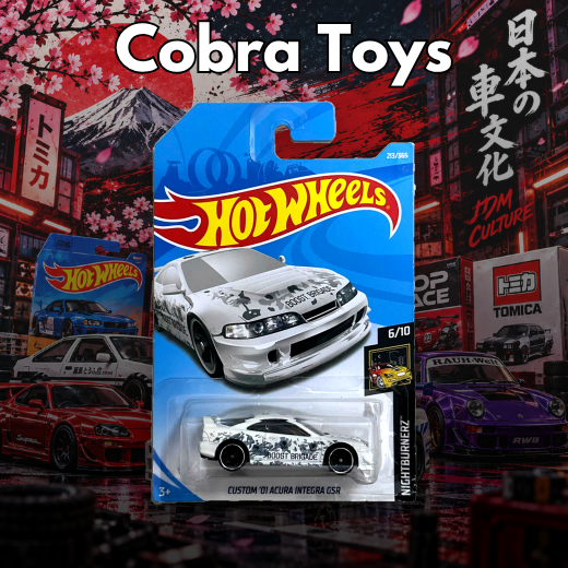 CUSTOM '01 ACURA INTEGRA GSR - FJY99 - Cobra Toys - Hot Wheels - Xe mô hình tỉ lệ 1:64