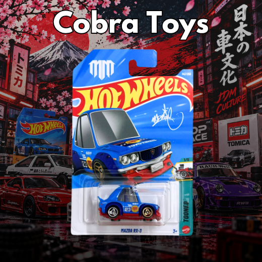 Mazda RX-3 thuộc dòng Tooned Series (1/5) - JJJ95-N7C5  - Cobra Toys - Hot Wheels - Xe mô hình tỉ lệ 1:64