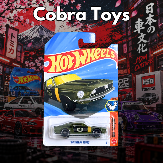 '68 Shelby GT500 - JJK24-N7C5 - Cobra Toys - Hot Wheels - Xe mô hình tỉ lệ 1:64