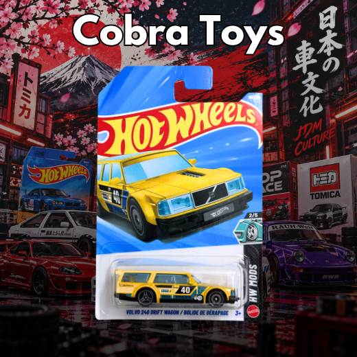 Vol vo 240 Drift Wagon - JJL20-N7C5 - Cobra Toys - Hot Wheels - Xe mô hình tỉ lệ 1:64