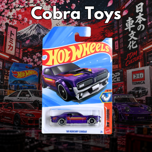 '68 Mercury Cougar - JJK56-N7C5 - Cobra Toys - Hot Wheels - Xe mô hình tỉ lệ 1:64