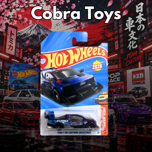 Ford F-150 Lightning Supertruck - JJH52-N7C5 - Cobra Toys - Hot Wheels - Xe mô hình tỉ lệ 1:64