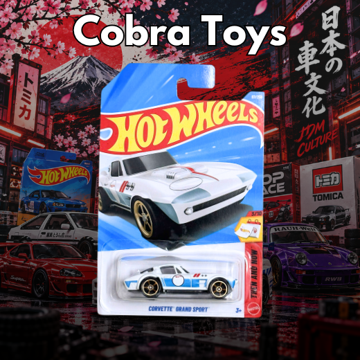 Corvette Grand Sport - JJJ58-N7C5 - Cobra Toys - Hot Wheels - Xe mô hình tỉ lệ 1:64