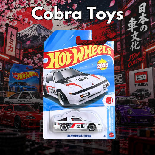 '88 Mitsubishi Starion - JJH58-N7C5 - Cobra Toys - Hot Wheels - Xe mô hình tỉ lệ 1:64