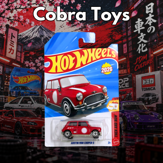 AUSTIN MINI COOPER S RED - JJK94-N7C5 - Cobra Toys - Hot Wheels - Xe mô hình tỉ lệ 1:64
