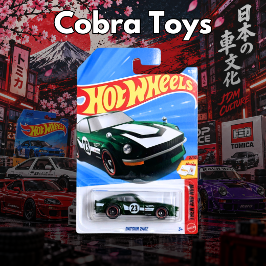 Datsun 240Z - Then and Now - JJL53-N7C5 - Cobra Toys - Hot Wheels - Xe mô hình tỉ lệ 1:64