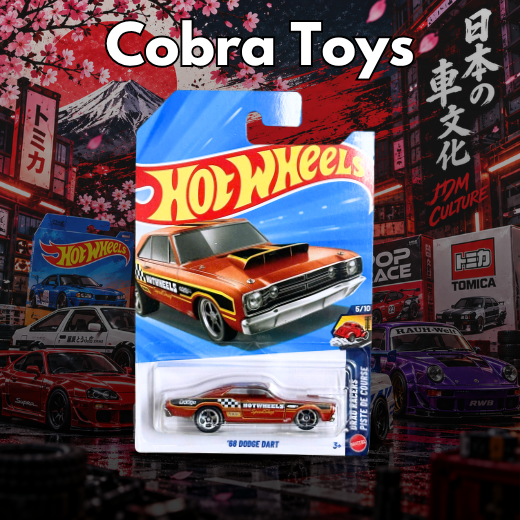 68 DODGE DART - JJJ63-N7C5 - Cobra Toys - Hot Wheels - Xe mô hình tỉ lệ 1:64