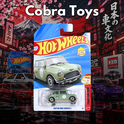 Austin Mini Cooper S - JJH39-N7C5 - Cobra Toys - Hot Wheels - Xe mô hình tỉ lệ 1:64
