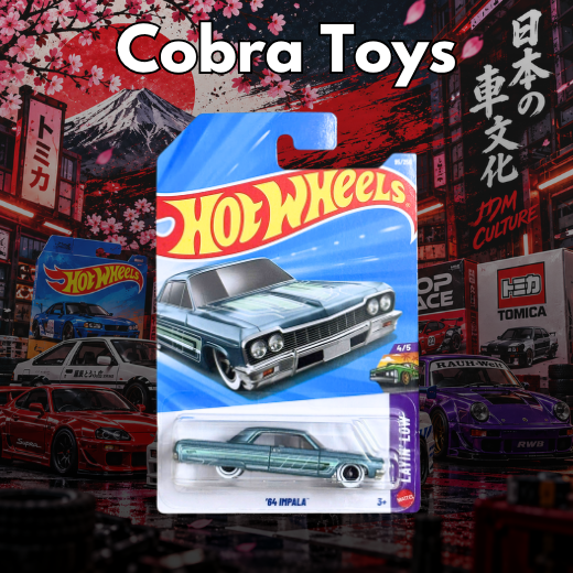 '64 Impala - JJJ56-N7C5 - Cobra Toys - Hot Wheels - Xe mô hình tỉ lệ 1:64