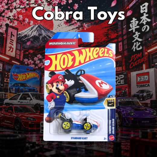 Standard Kart (Mario Kart) - JJJ83-N7C5 - Cobra Toys - Hot Wheels - Xe mô hình tỉ lệ 1:64