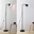 Đèn Cây Đứng Dáng Cao Màu Đen Kèm Bóng Đèn LED 12W Ánh Sáng Trắng