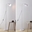 Đèn Cây Đứng Dáng Cao Màu Trắng Kèm Bóng Đèn LED 12W Ánh Sáng Trắng