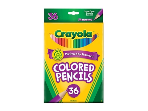 Hộp đựng Crayola Bút chì 36 màu dạng dài