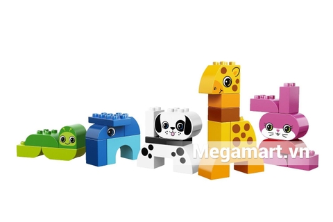 Toàn bộ các chi tiết có trong bộ xếp hình Lego Duplo 10573 - Sáng Tạo Động Vật