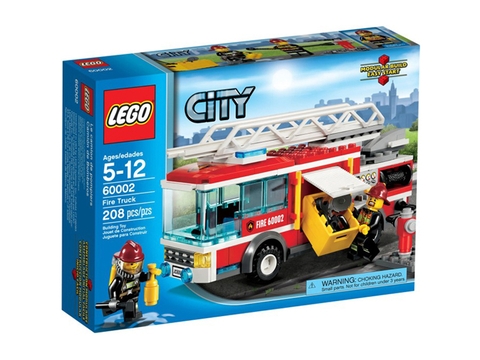 Hình ảnh bộ ghép hình Lego City 60002 - Xe Cứu Hỏa
