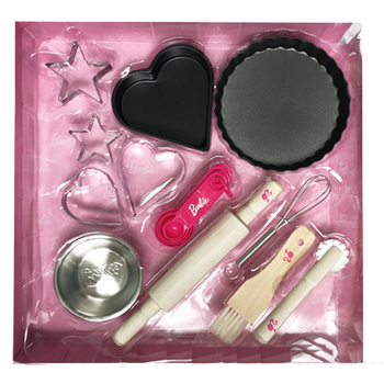 Barbie Bộ 16 món dụng cụ làm bánh Barbie giúp bé phát triển năng khiếu nấu ăn