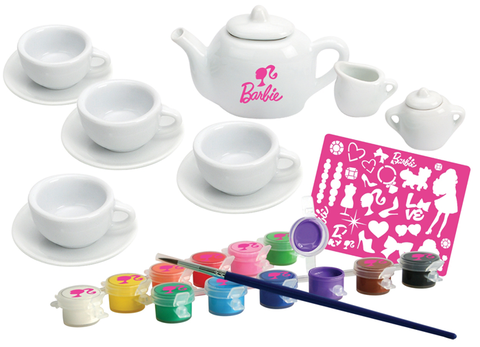 Hình ảnh chi tiết sản phẩm đồ chơi búp bê Barbie Bộ ấm trà Barbie tự thiết kế
