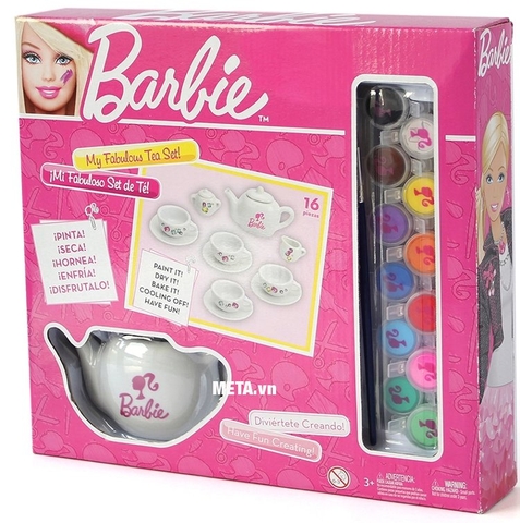Barbie Bộ ấm trà Barbie tự thiết kế chất lượng cao cấp