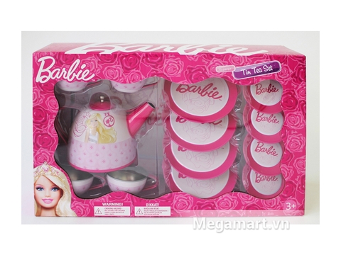 Barbie Bộ ấm trà Barbie xinh xắn 15 món cho bé những giờ phút vui chơi sôi nổi