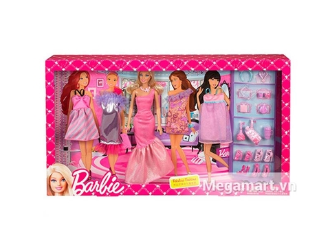 Barbie Bộ sưu tập thời trang làm từ nhựa tuyệt đối an toàn cho trẻ nhỏ