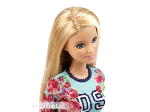 Đồ chơi Barbie Fashionistas - Áo hoa và váy kẻ sọc giúp nâng cao gu thẩm mỹ của bé