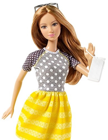 Barbie Fashionistas - Váy vàng & áo chấm bi duyên dáng
