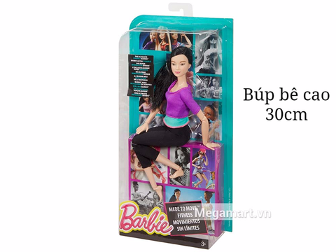 Barbie Made To Move - Lea Áo tím - Vỏ hộp của sản phẩm