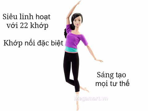 Barbie Made To Move - Lea Áo tím - tạo lên điểm nhấn