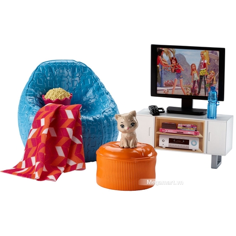 Barbie Nội thất nhà bếp - Buổi tối xem phim - nội thất độc đáo và hiện đại