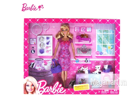 Hình ảnh bên ngoài sản phẩm Barbie và mèo cưng