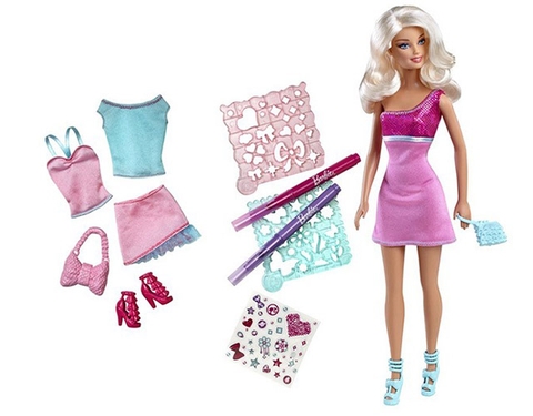Búp bê Barbie Vui thiết kế cùng Barbie giúp bé phát triển tư duy sáng tạo, trí tưởng tượng và rèn luyện tính khéo léo