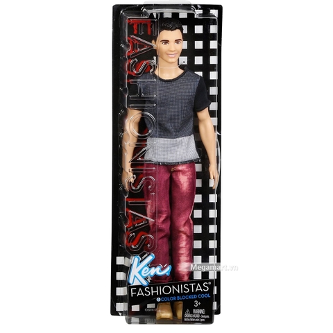 Barbie Fashionistas Ken - Ryan trang phục phối màu - Hình ảnh vỏ hộp