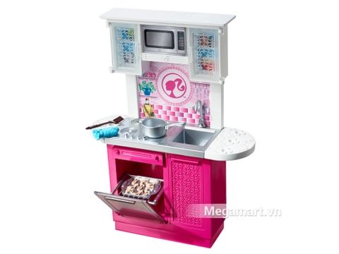 Barbie Ngôi nhà Barbie - Nhà bếp gồm nhiều món đồ thú vị sưu tập cho bé gái