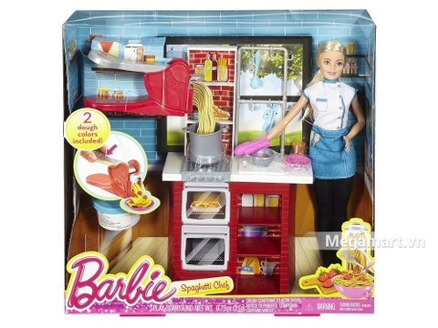 Barbie búp bê đầu bếp Spaghetti - Hình ảnh vỏ ngoài sản phẩm