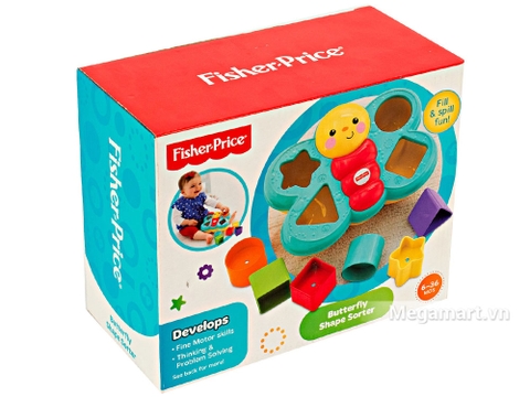 Hình ảnh thực tế của sản phẩm Fisher Price Thả khối hình bướm