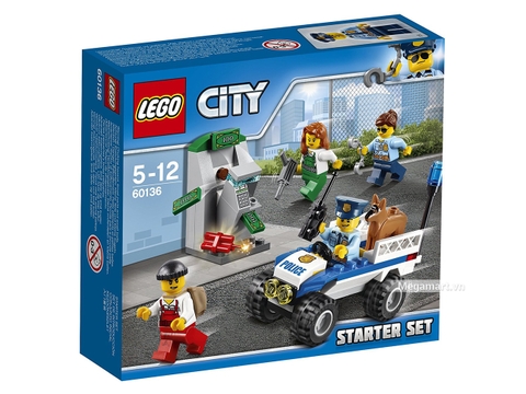Hình ảnh vỏ hộp bộ Lego City 60136 - Bộ cảnh sát khởi đầu