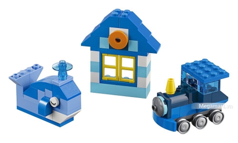Các mô hình ấn tượng trong bộ Lego Classic 10706 - Hộp lắp ráp màu xanh da trời