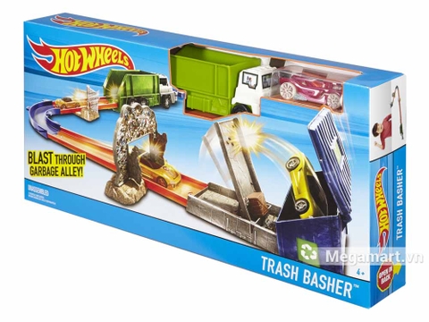 Hình ảnh vỏ hộp bộ Hot Wheels Vụ nổ thùng rác