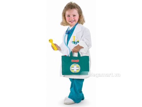 Fisher Price Bộ đồ chơi bác sĩ cho bé trải nghiệm nhiệm vụ hấp dẫn