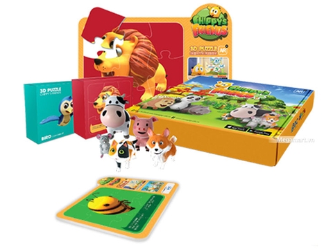 Bộ tranh ghép 3D Chippy’s Friends - Vỏ hộp nhìn từ bên ngoài