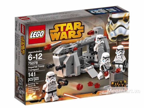 Vỏ hộp đồ chơi Lego Star Wars 75078 - Xe vận chuyển quân đội Hoàng gia