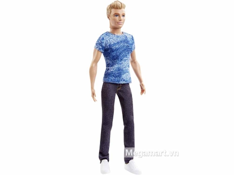 Barbie Fashionistas Ken - Áo Denim xanh - Hình ảnh búp bê Ken