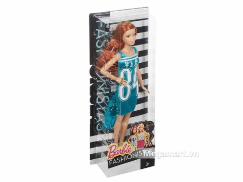 Barbie Fashionistas - Váy Team Glam - Ảnh vỏ hộp sản phẩm