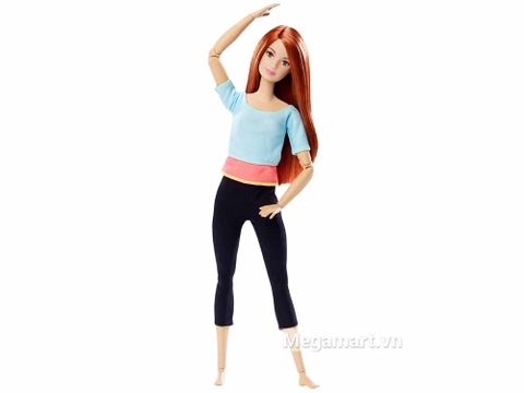 Barbie Made To Move - Áo blue nhạt - Vỏ hộp của sản phẩm