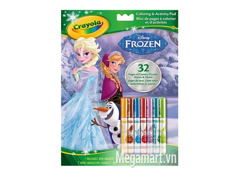 Hình ảnh vỏ ngoài của Crayola Bộ bút giấy tô màu 32 trang và 7 bút lông mini