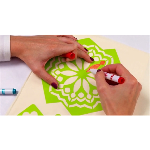 Crayola Bộ dụng cụ trang trí quần áo - hình vẽ chất liệu an toàn