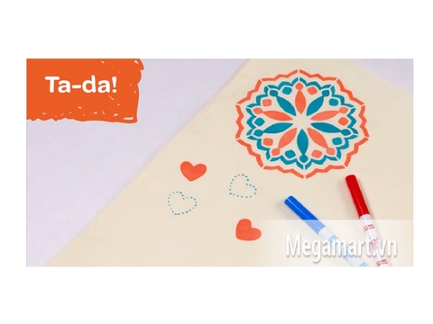 Crayola Bộ dụng cụ trang trí quần áo - hình vẽ tuyệt đẹp cho bé sáng tạo